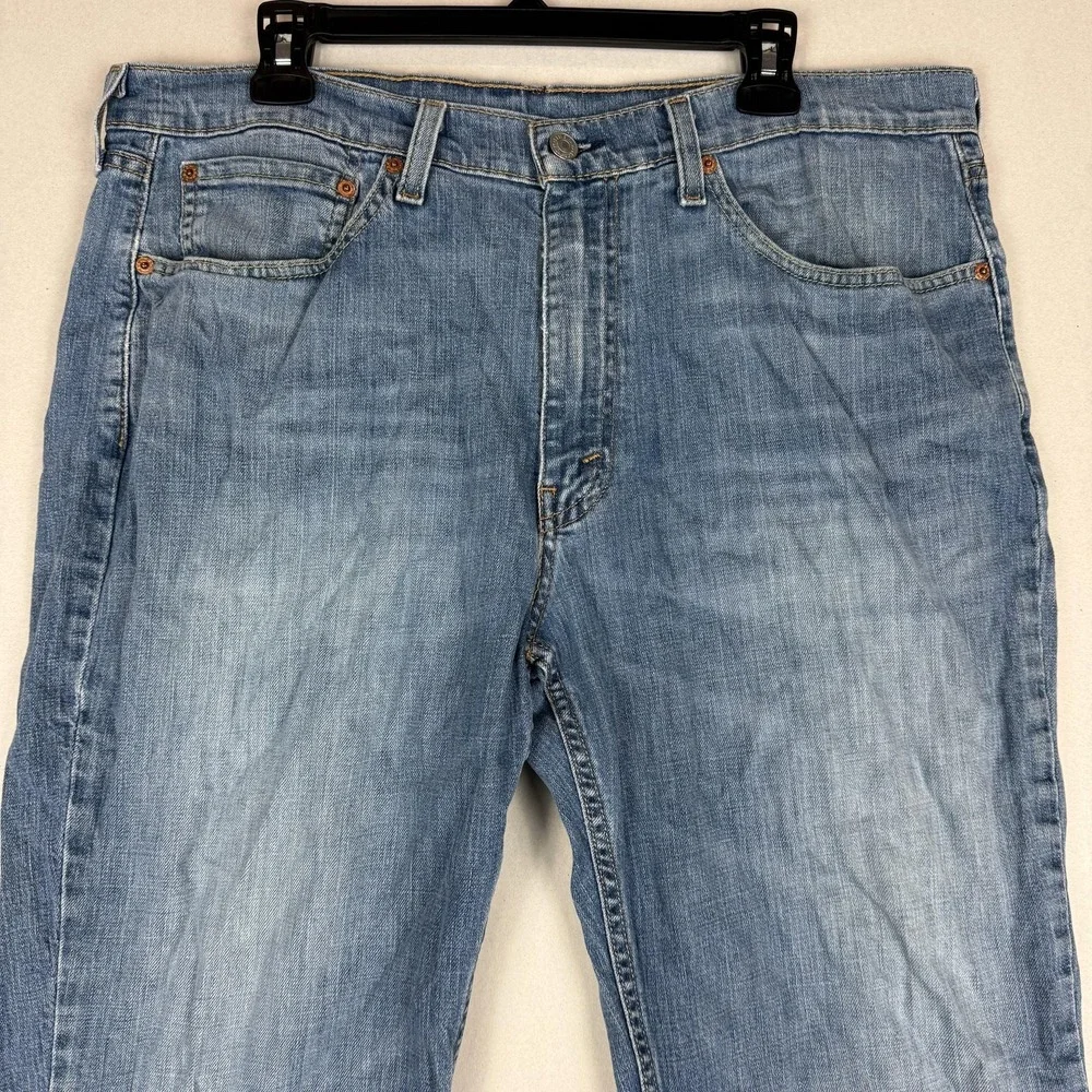 Levi's‎ 514 Jeans Mens 36x30 Blue Medium Wash Straight Stretch WaterLess Denim